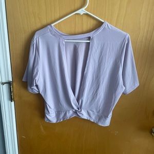 Open back Fabletics workout top